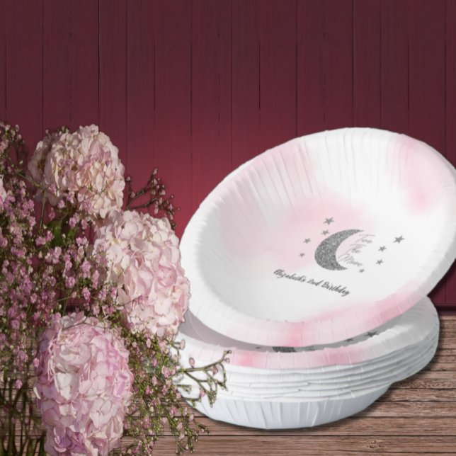 Two The Moon 2nd Birthday Paper Bowls (Creator Uploaded)