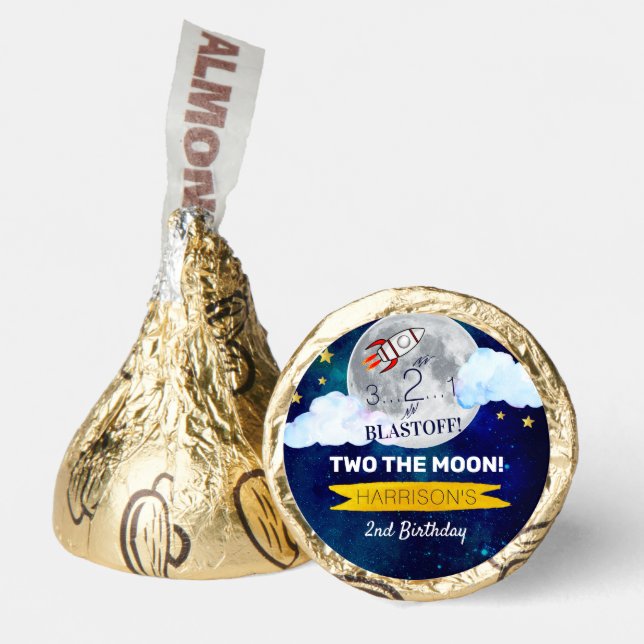 Two The Moon 2nd Birthday Party Favor (Front)