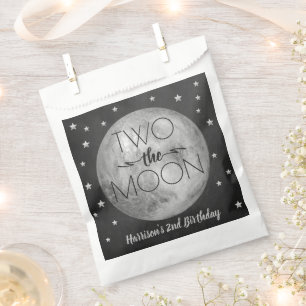 Two The Moon 2nd Birthday Party Favor Bag