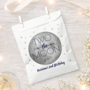 Two The Moon 2nd Birthday Party Favor Bag