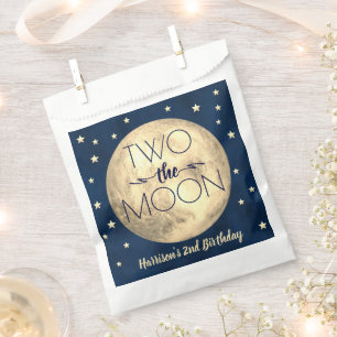 Two The Moon 2nd Birthday Party Favor Bag