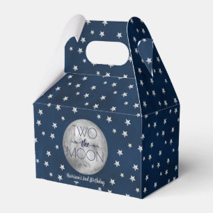 Two The Moon 2nd Birthday Party Favor Boxes