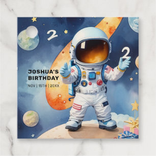 Two the Moon 2nd Birthday Party Favor Tags