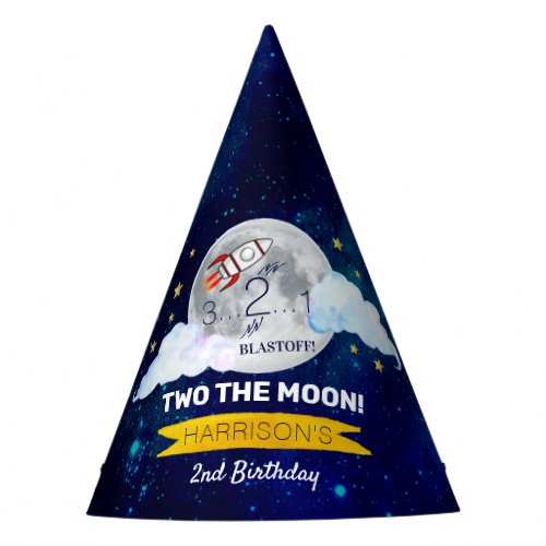 Two The Moon 2nd Birthday Party Hat