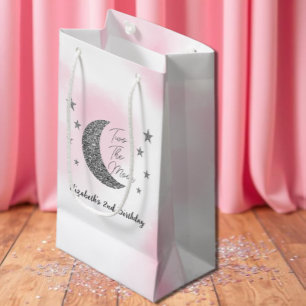 Two The Moon 2nd Birthday Small Gift Bag