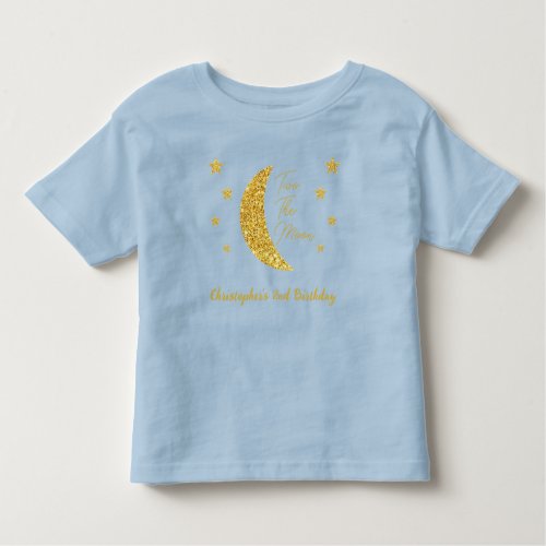 Two The Moon 2nd Birthday Toddler T_shirt