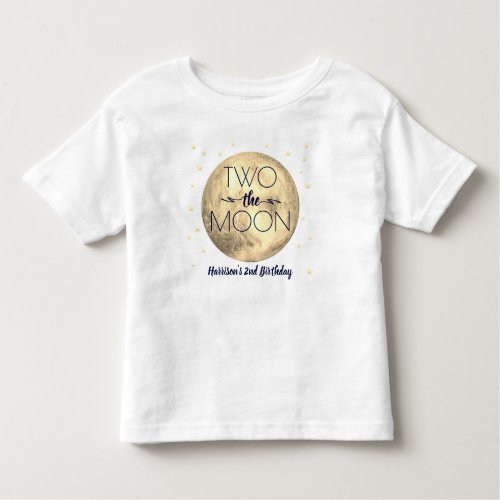 Two The Moon 2nd Birthday Toddler T_shirt