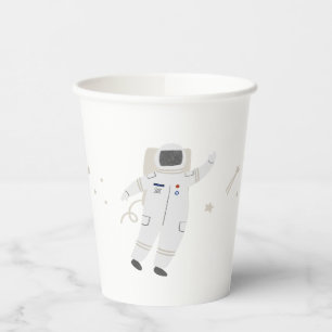 Two The Moon Astronaut Space Party Paper Cups