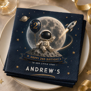 Two The Moon Birthday Napkins