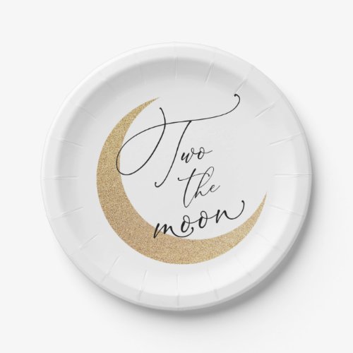 Two the Moon Birthday  Paper Plates