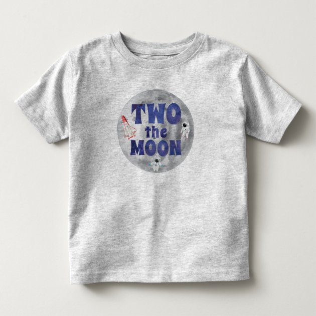 Moon Birthday Toddler T-shirt | Zazzle 