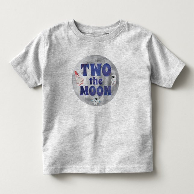 Two the Moon Birthday Toddler T-shirt (Front)