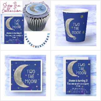 Two The Moon Blue Second Birthday Party