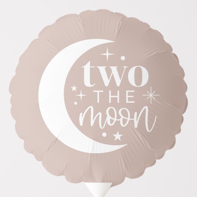 Two The Moon Blush Balloon (Front)