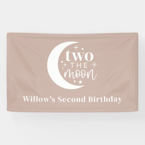 Two The Moon Blush Banner