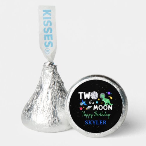 Two The Moon Dinosaur Astronaut 2nd Birthday Hershey®'s Kisses®