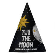 Two The Moon Kids Birthday Party Party Hat at Zazzle