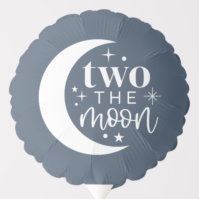 Two The Moon Navy Balloon (Front)