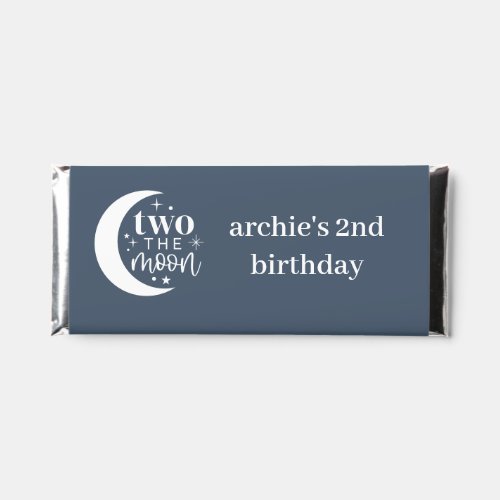 Two The Moon Navy Hershey Bar Favors