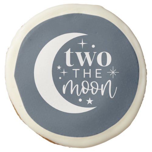 Two The Moon Navy Sugar Cookie