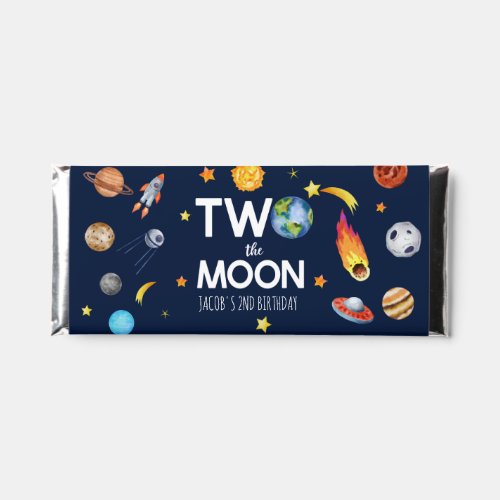 Two The Moon Outer Space Planet Birthday Party Hershey Bar Favors