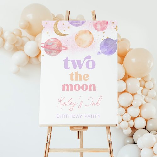 Two the Moon Party Welcome Sign