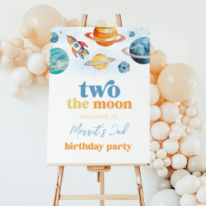Two the Moon Party Welcome Sign