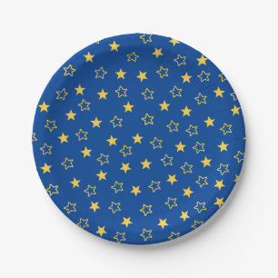 Two The Moon Second Birthday Paper Plates