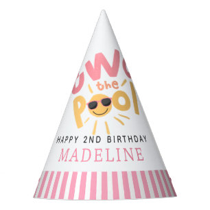 Two the Pool Girls 2nd Birthday Party Hat