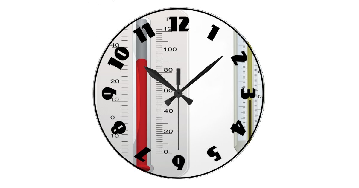 Two Thermometers Clock