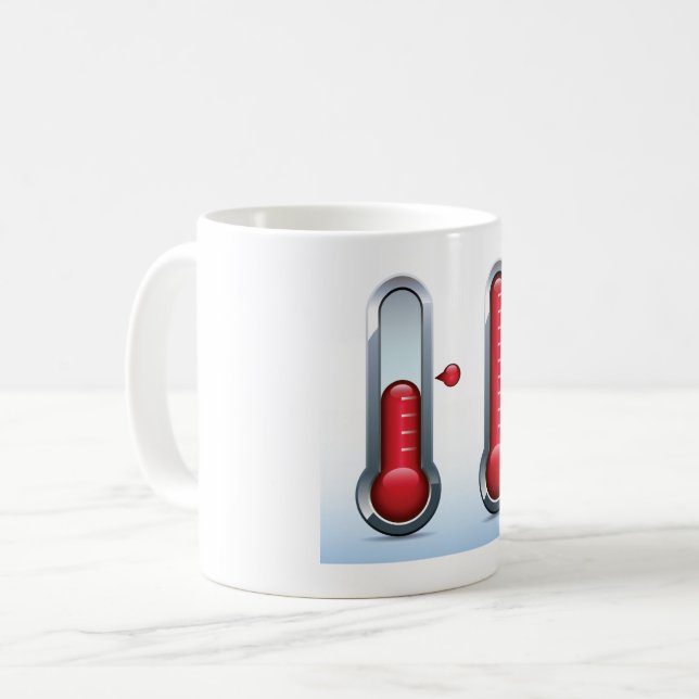 Two Thermometers Coffee Mug (Front Left)