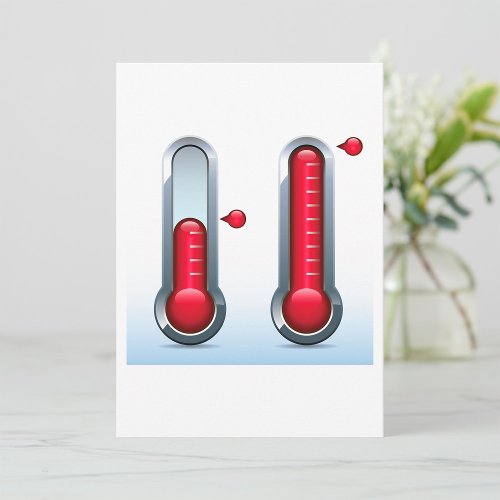 Two Thermometers Invitation