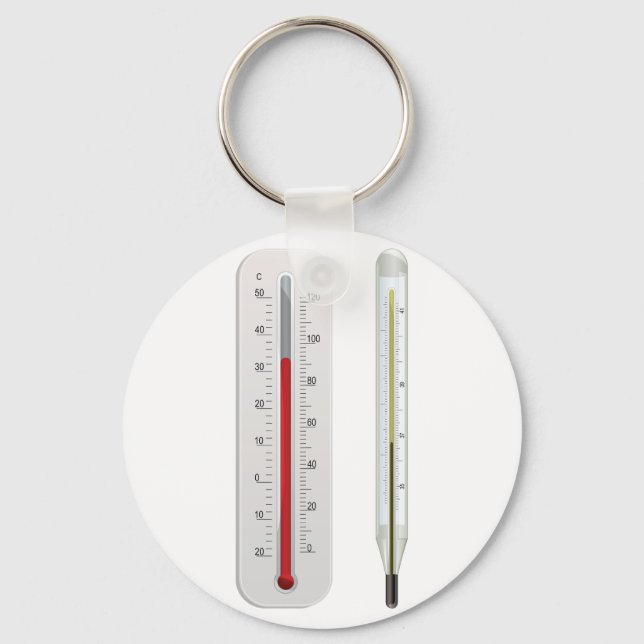 Two Thermometers Keychain (Front)
