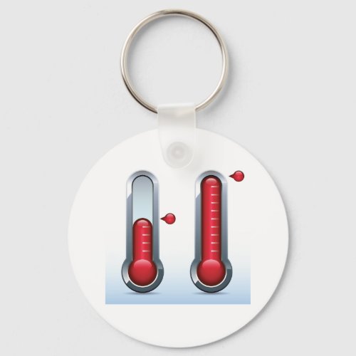 Two Thermometers Keychain