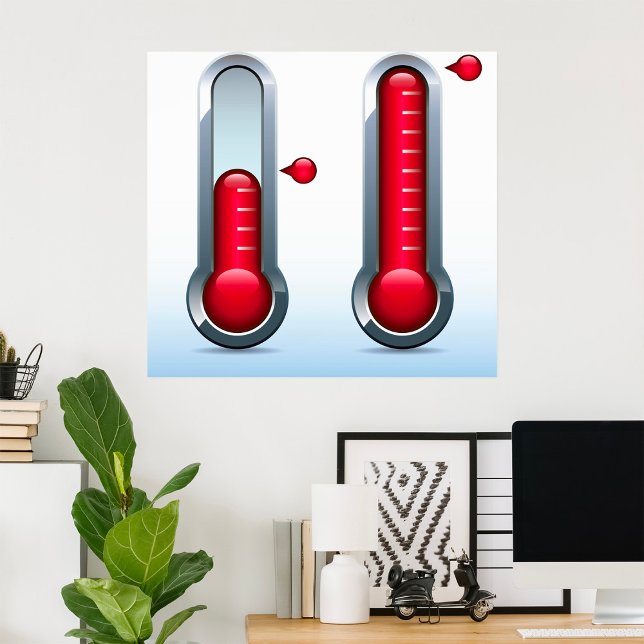 Two Thermometers Poster (Creator Uploaded)