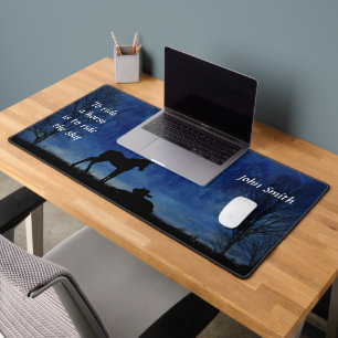 Two Thoroughbred Racehorse Foals Desk Mat