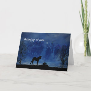 Two Thoroughbred Racehorse Foals Greeting Card