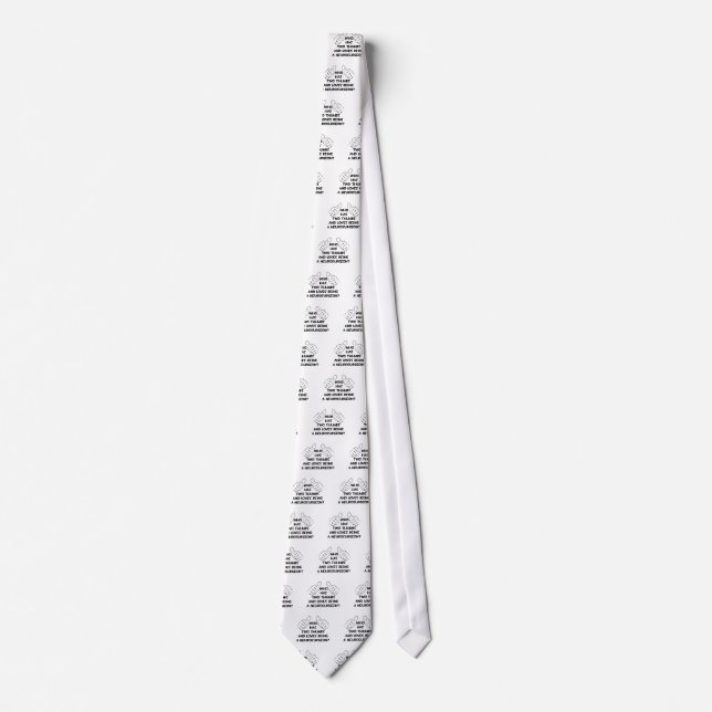 Two Thumbs and Loves Being a Neurosurgeon Neck Tie (Front)