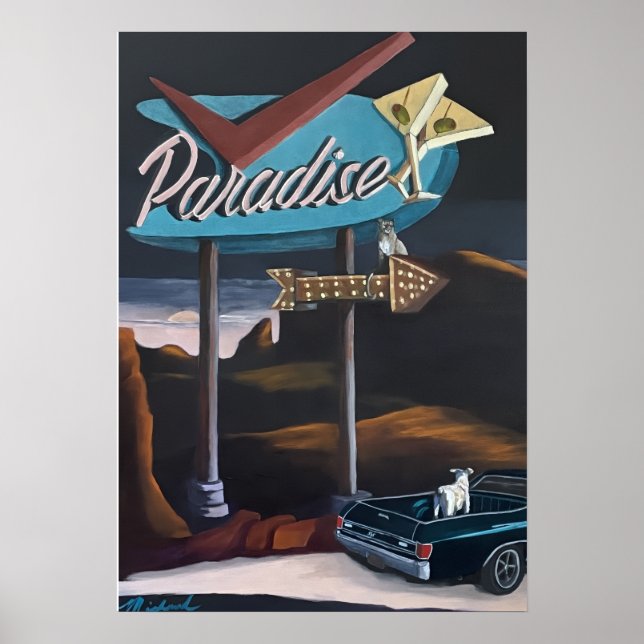 Two Tickets a Retro Las Vegas Sign poster (Front)