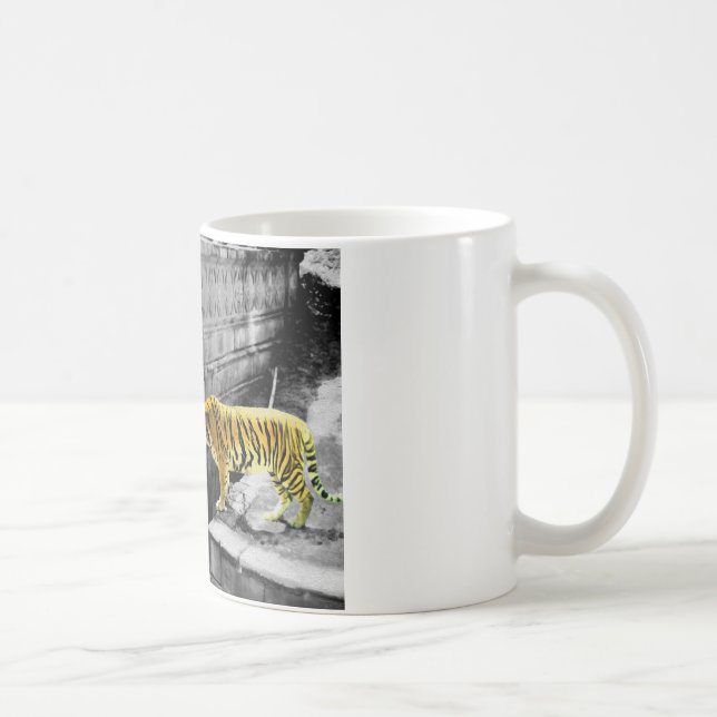 Two Tigers Color Effect Coffee Mug (Right)