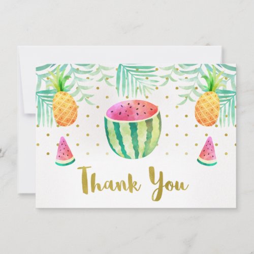 Two_tii Frutti Birthday Thank You Card