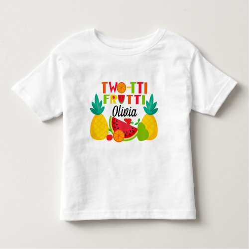 Two_tii frutti Second Birthday T_shirt For Girl