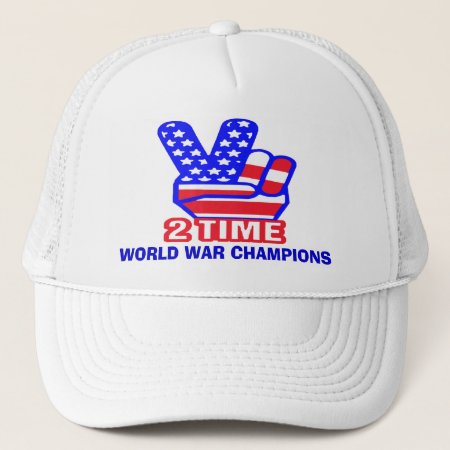 Two Time Back To Back World War Champs Hats