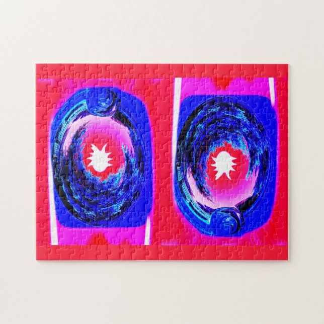 Two time tunnels art jigsaw puzzle (Horizontal)