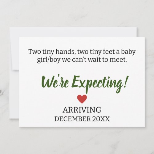 Two tiny hands two tiny feet a baby girlboy we  announcement