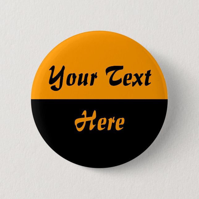 Two Tone - 01 - Orange Pinback Button (Front)