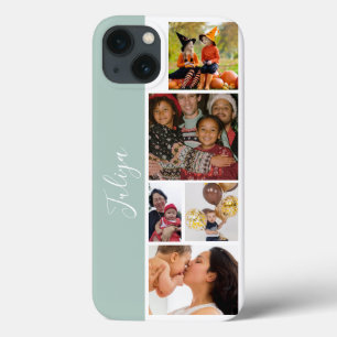 two tone 5 photo collage script iPhone 13 case