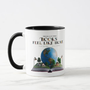 Two-Tone Aesthetic Reading Gift for Bookworms Mug
