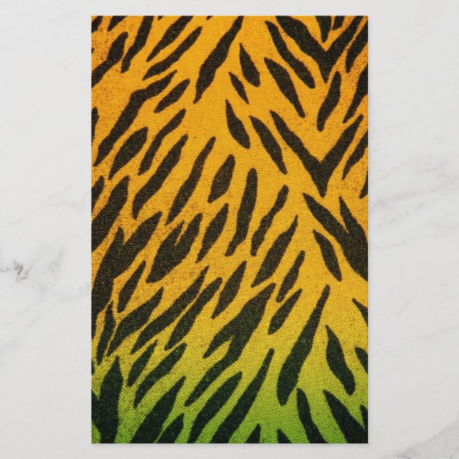 Two Tone Animal Print Stationery (Front)