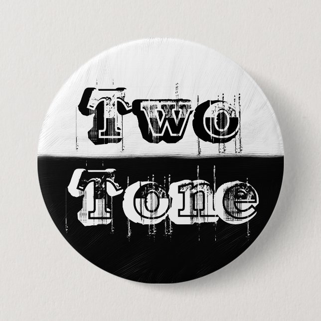 Two Tone - Black and White Button (Front)